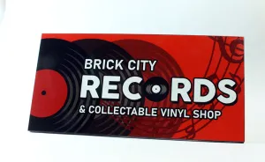 8x16 Billboard Tile - Brick City Records Collectibles (red)