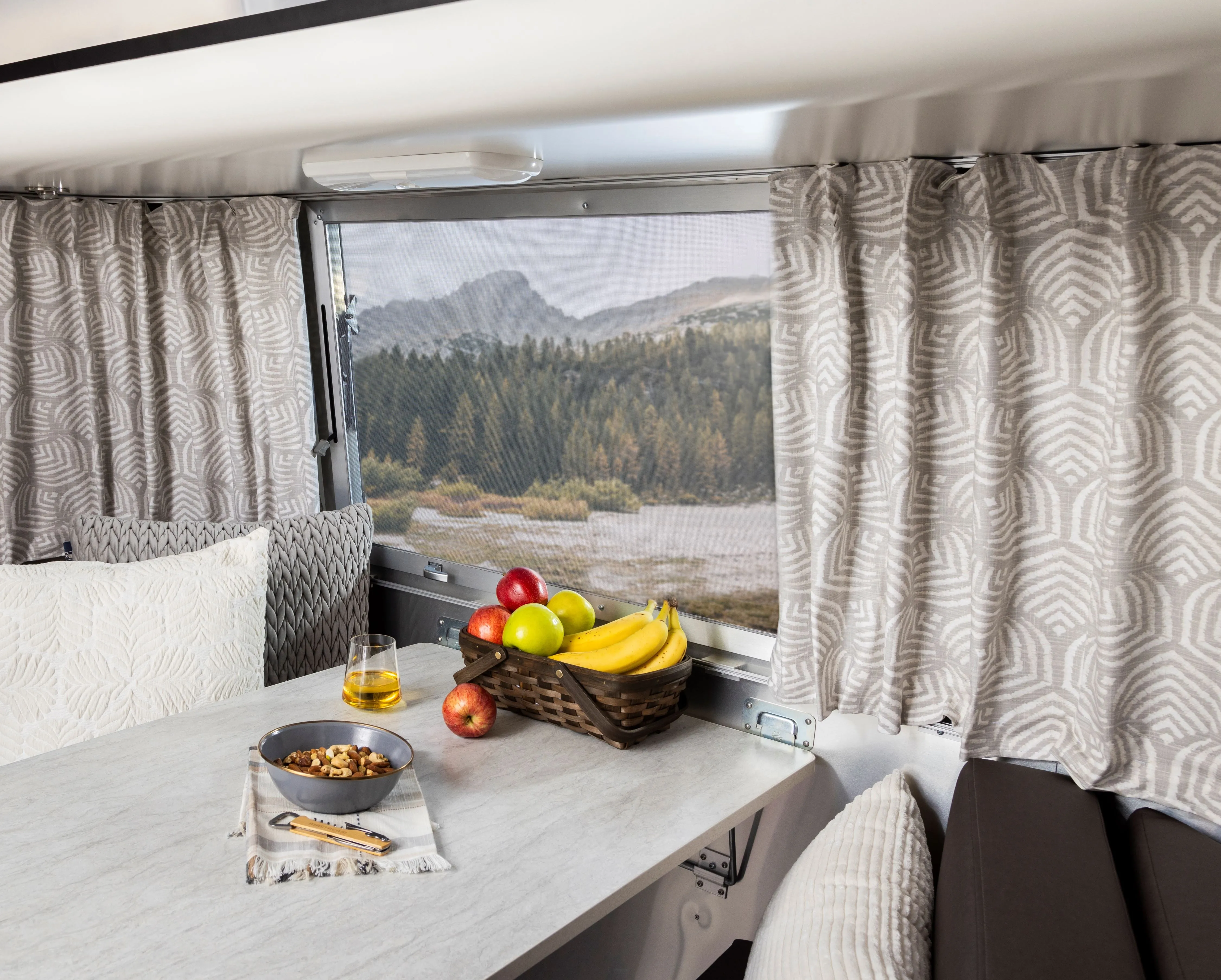 Airstream Printed Custom Curtains for Trade Wind Travel Trailers