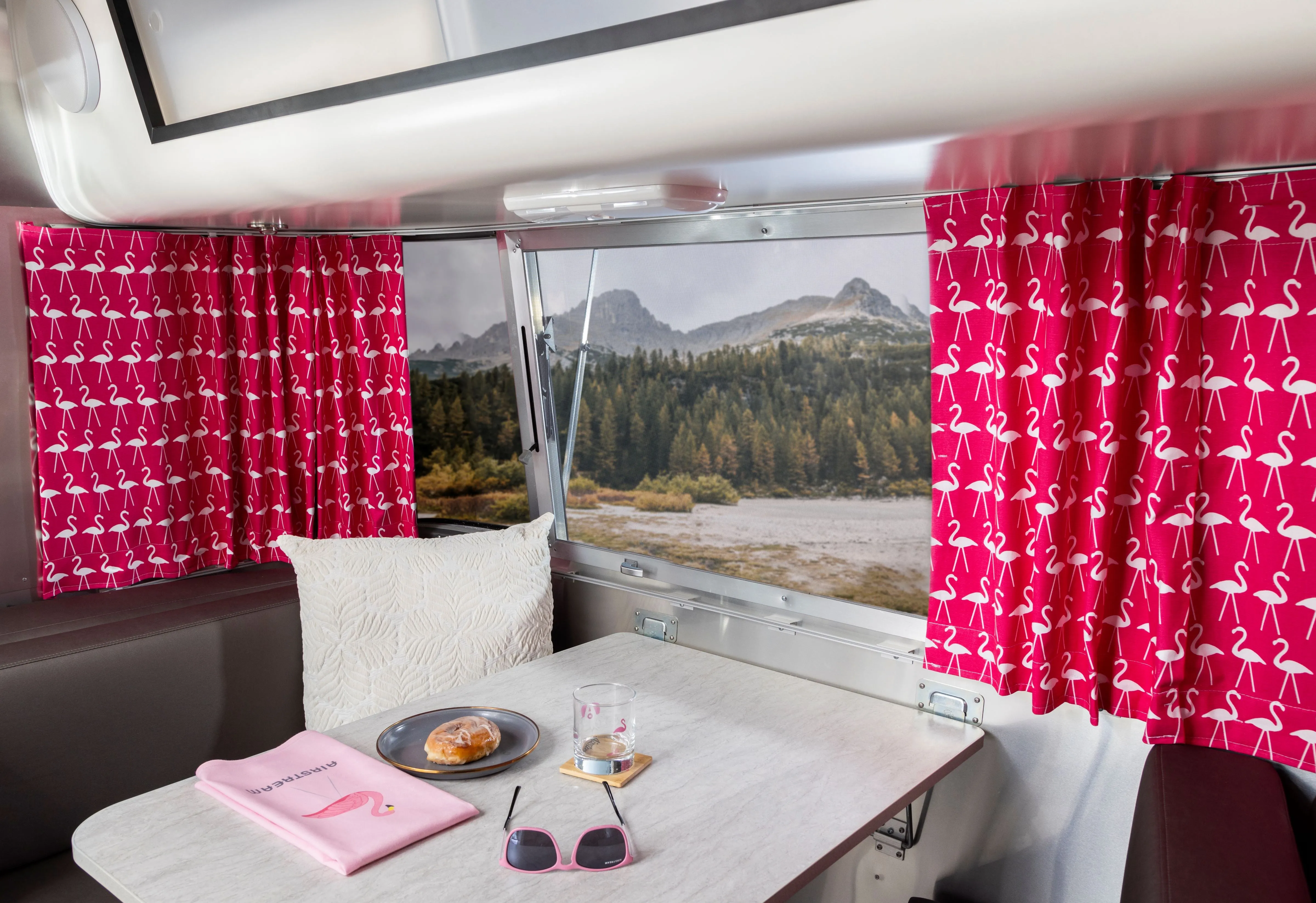 Airstream Printed Custom Curtains for Trade Wind Travel Trailers