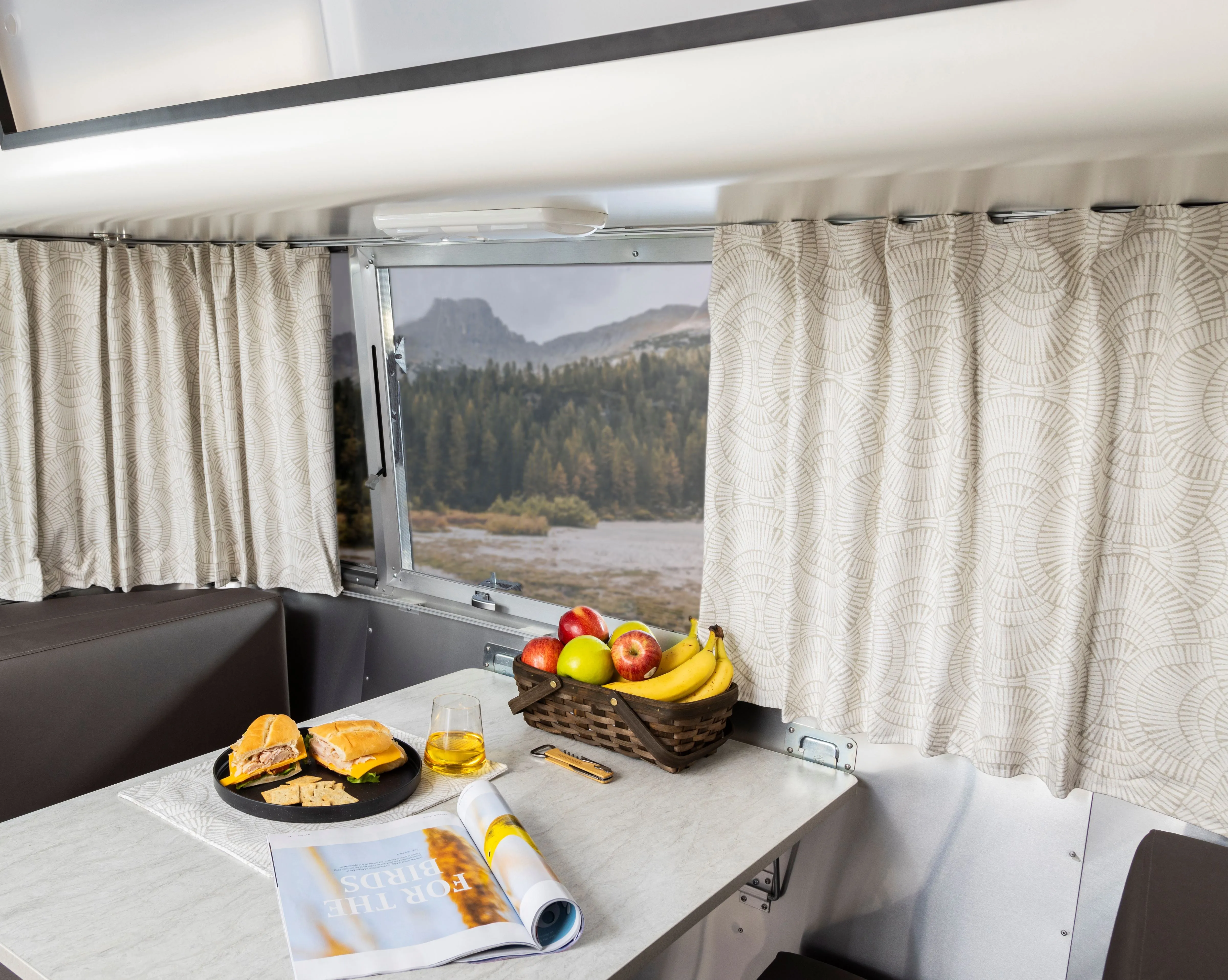 Airstream Printed Custom Curtains for Trade Wind Travel Trailers