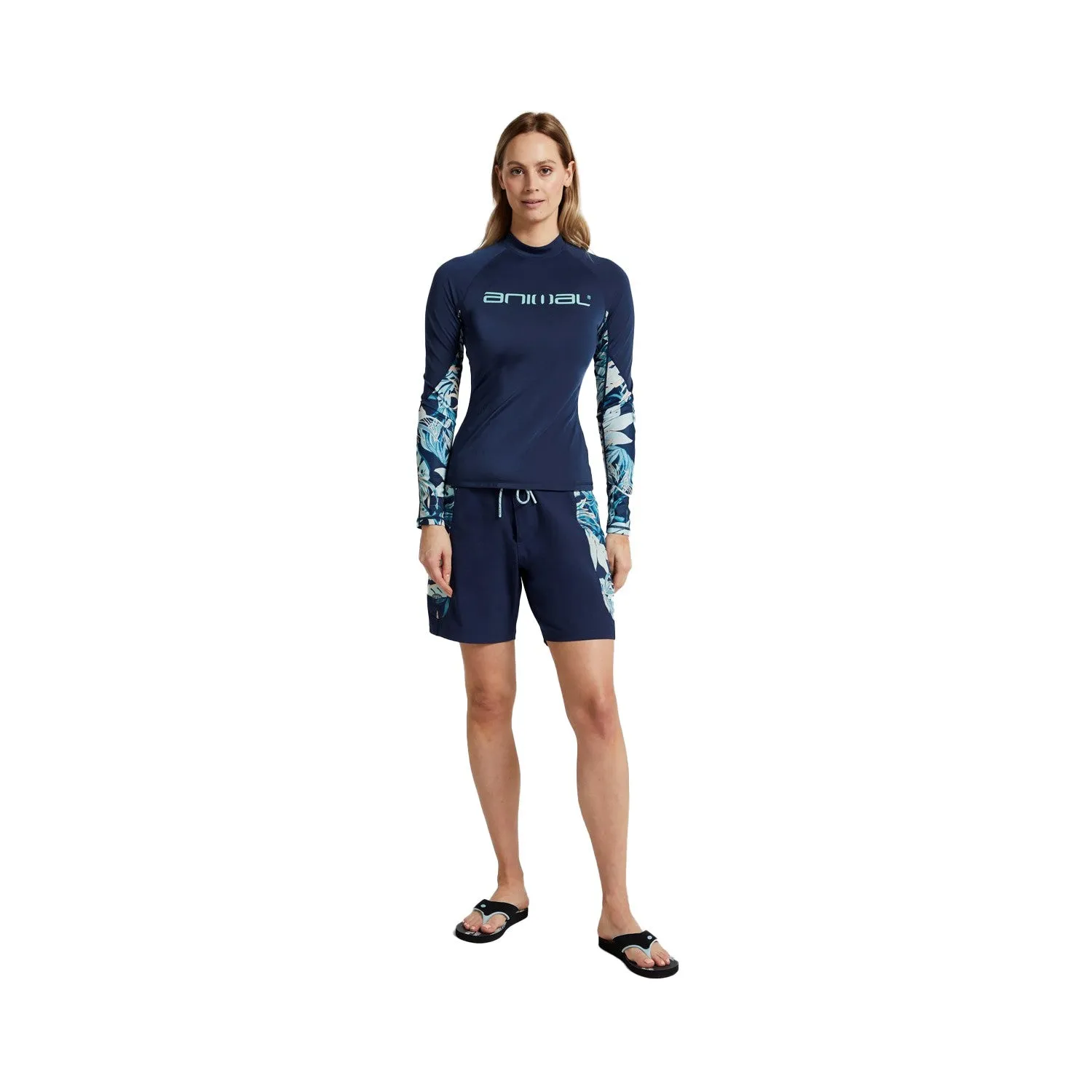 Animal Womens/Ladies Lillie Contrast Panel Rash Guard