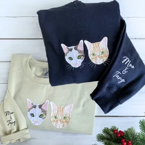 Cat Lover’s Favorite: Crewneck Sweatshirt & Hoodie Combo