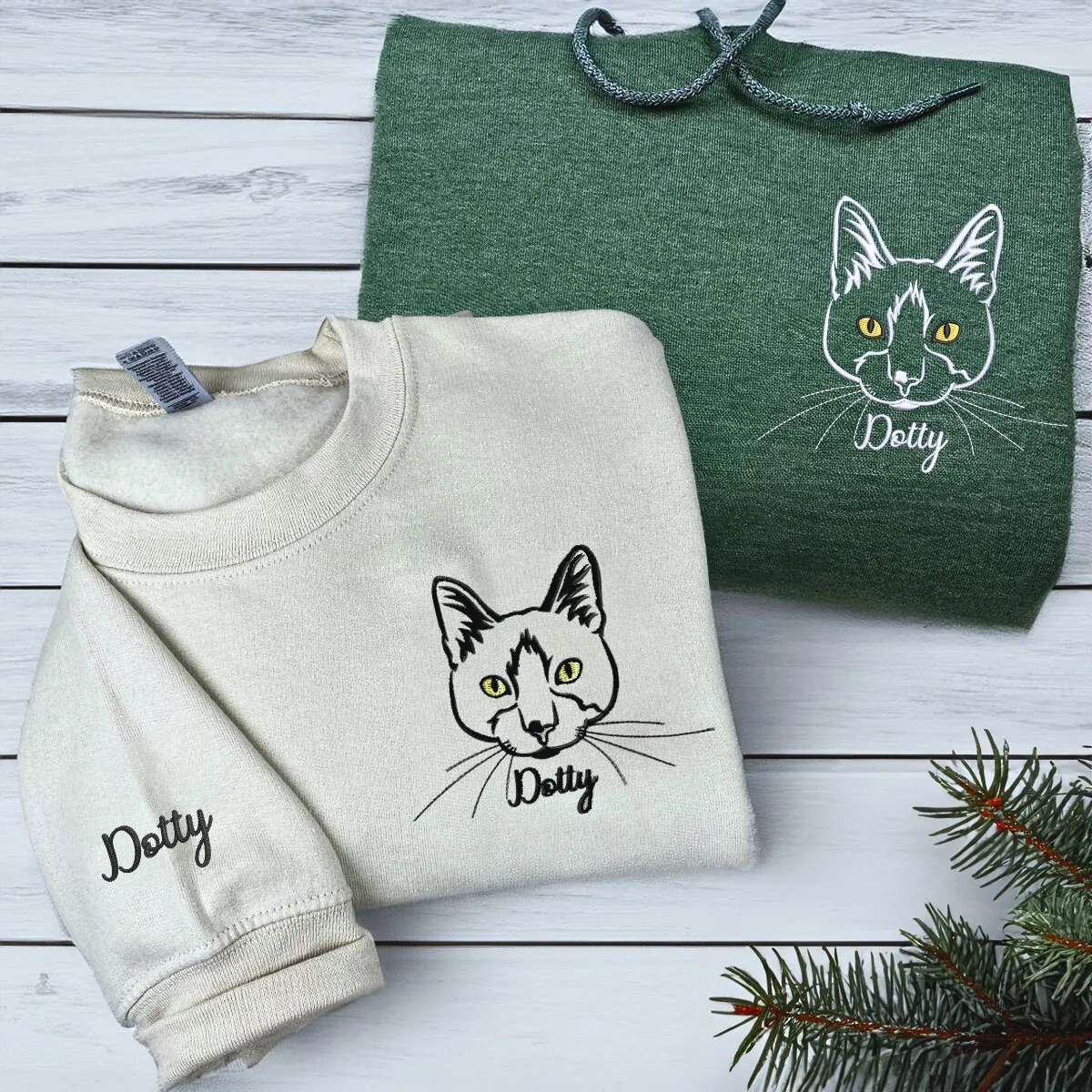 Cat Lover’s Favorite: Crewneck Sweatshirt & Hoodie Combo