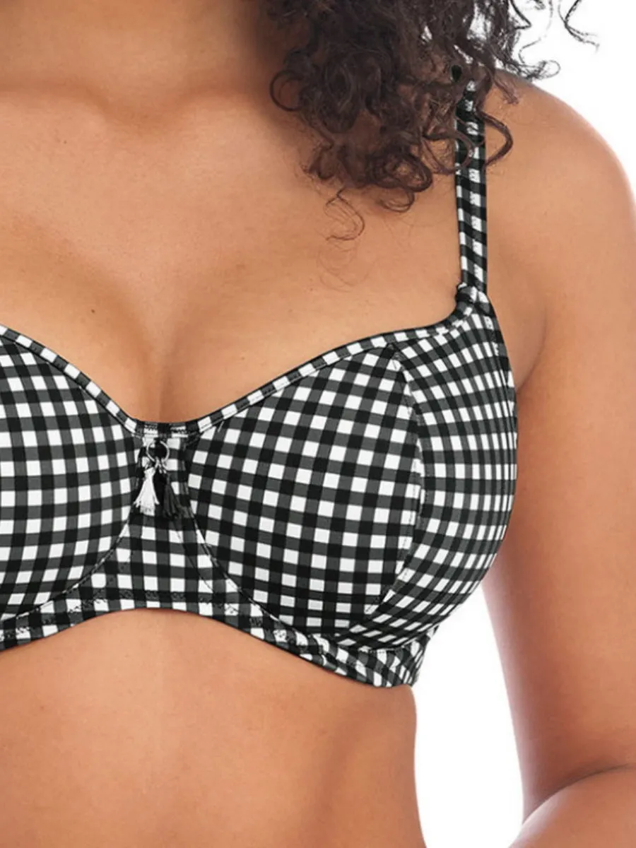 Check In Sweetheart Bikini Top - Monochrome