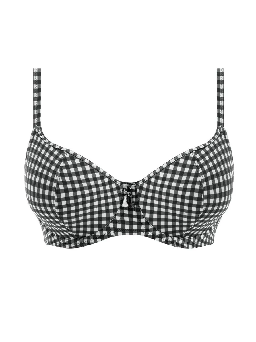 Check In Sweetheart Bikini Top - Monochrome