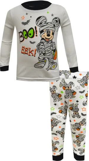 Disney Baby Mickey Mouse Halloween Boo Eek Cotton Infant Pajama