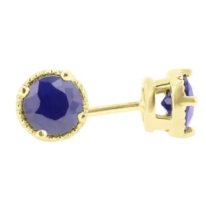 Ellie Blue Sapphire Stud Earrings 5/8ct