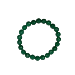 Emerald Green Jade Faceted 8mm Bracelet