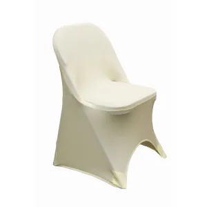 Folding Spandex Chair Cover - Ivory