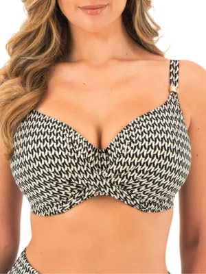 Koh Lipe Full Cup Bikini Top - Black & Cream