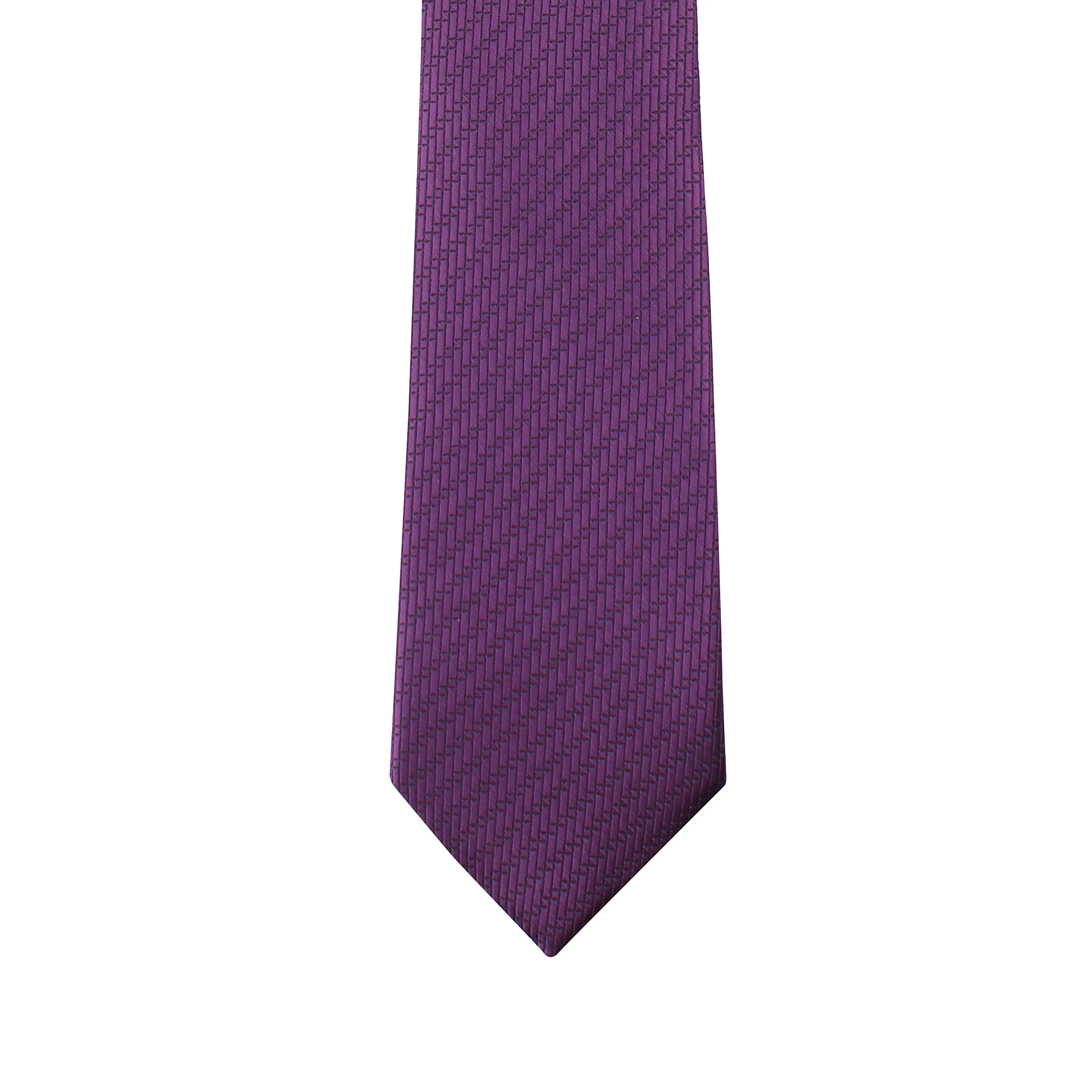 Kovove Purple Solid Necktie and Pocket Square Gift Box