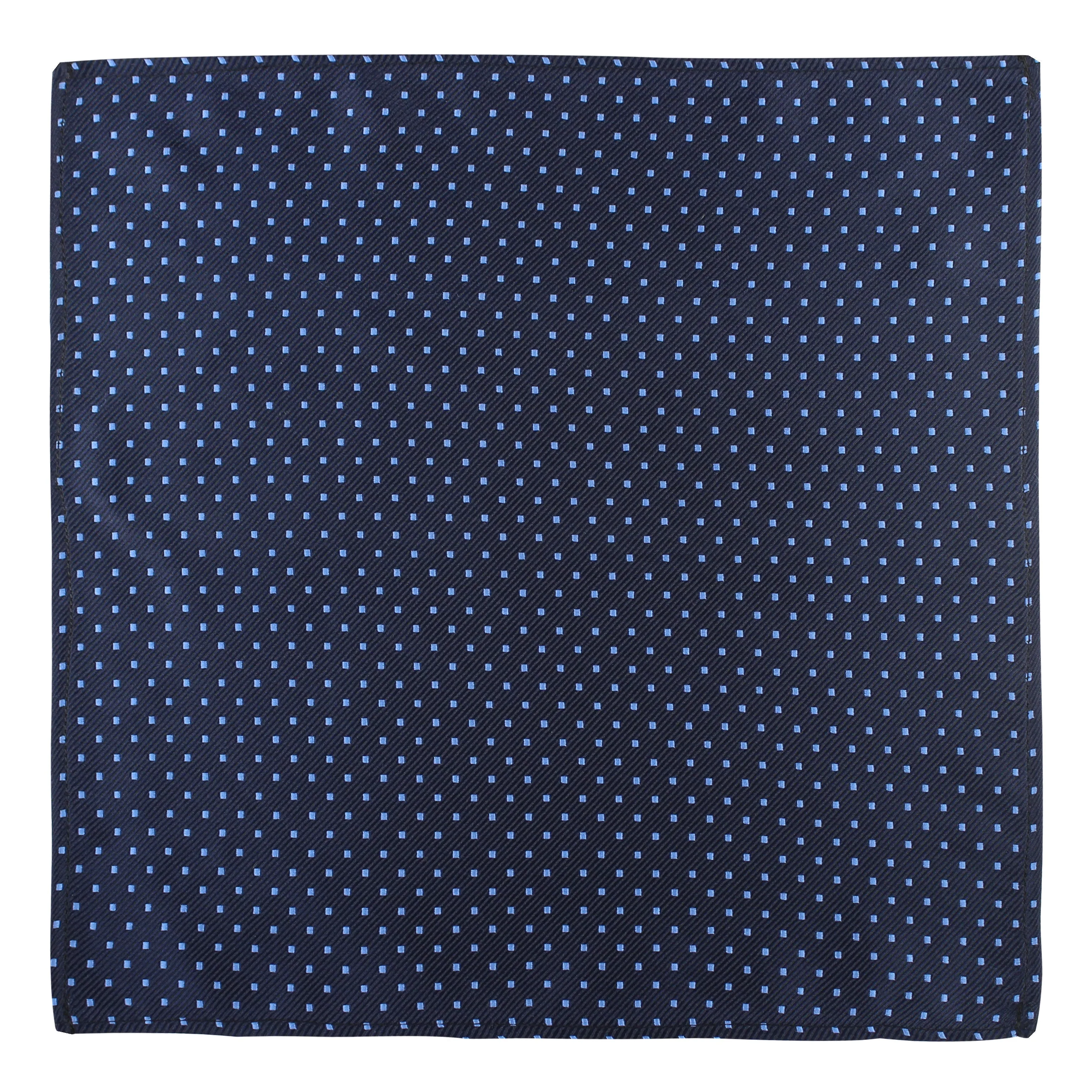 Kovove The Intellect Dash Abstract  Blue Pocket Square