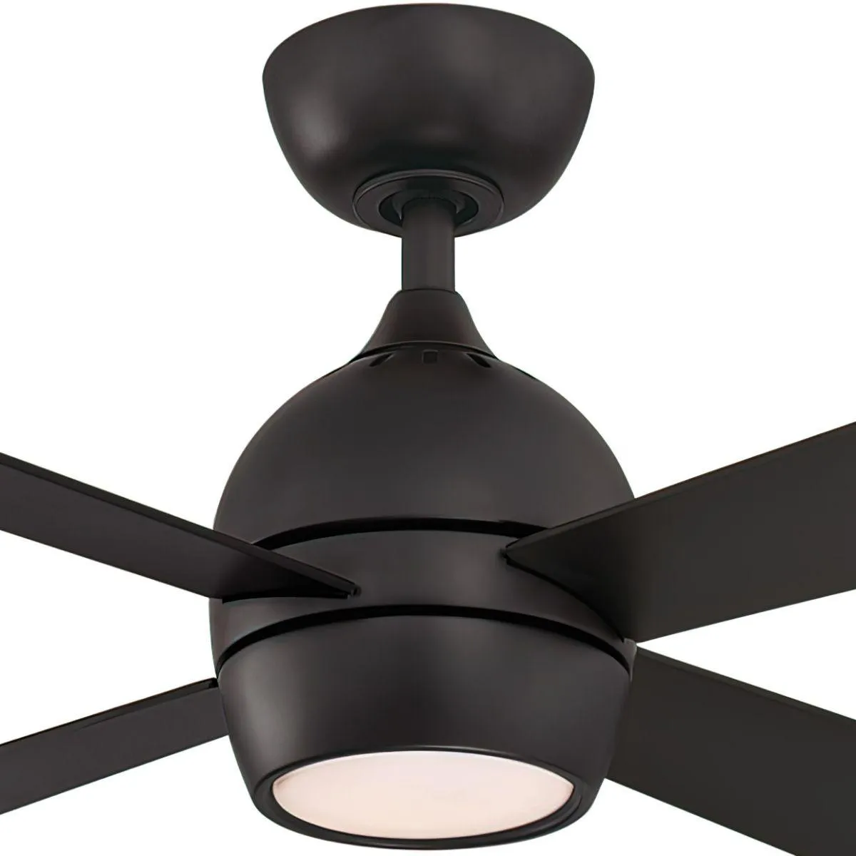 Kwad 44 Inch Black Modern LED Ceiling Fan with Remote