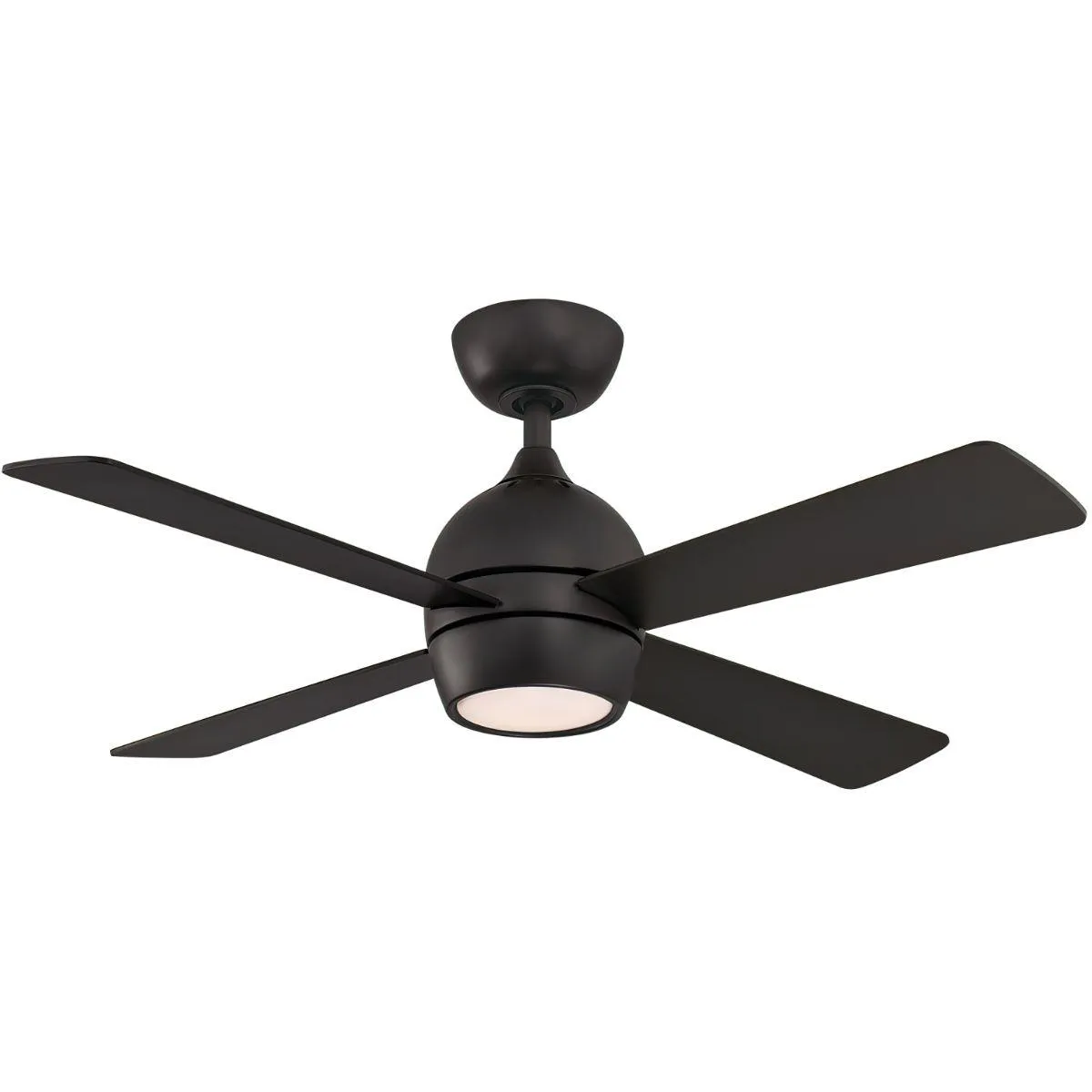 Kwad 44 Inch Black Modern LED Ceiling Fan with Remote