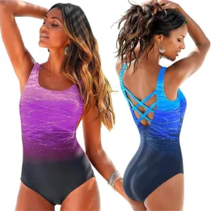 Large Size 2019 Sexy One Piece Swimsuit Female Women Vintage Swimwear