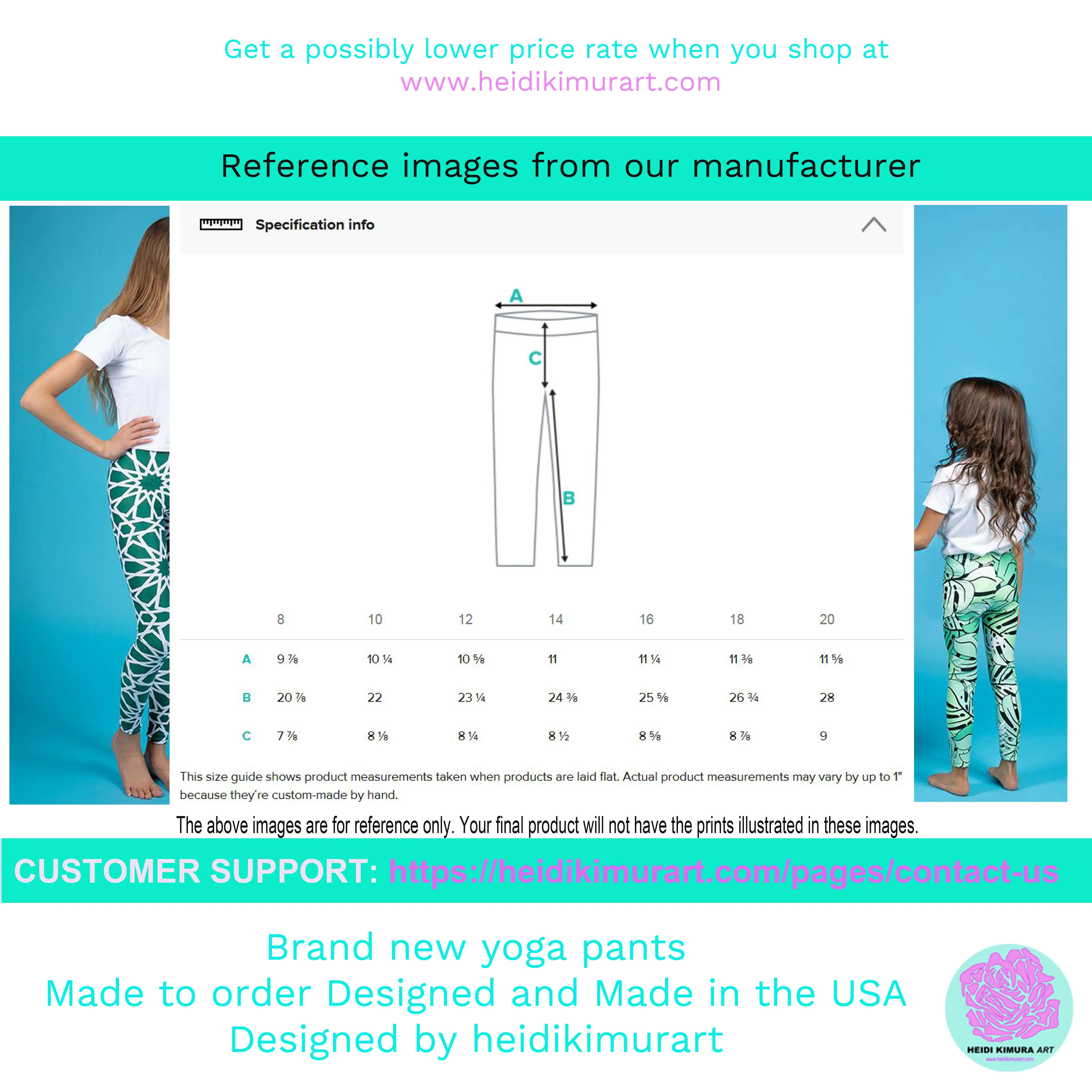 Light Blue Swan Print Premium Youth Leggings Stylish Workout Pants - Made in USA/EU