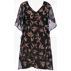 Luna Bay Kaftan Beach Cover-Up Lacquered Black - Fantasie Swim