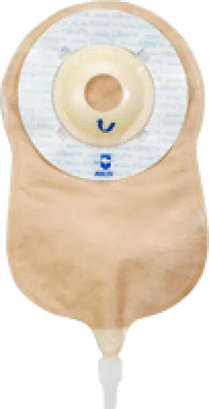 Marlen Manufacturing UltraLite™ One-piece Urostomy Pouch with Skin Shield™ Deep Convex Adhesive Skin Barrier and E-Z Drain Valve 1-3/4" Opening, 9-1/4" L x 5-3/4" W, Transparent, 16Oz, Odor-proof