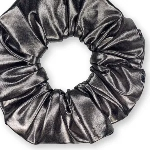 Metallic Scrunchies Available in 3 Sizes Made in the USA Gunmetal