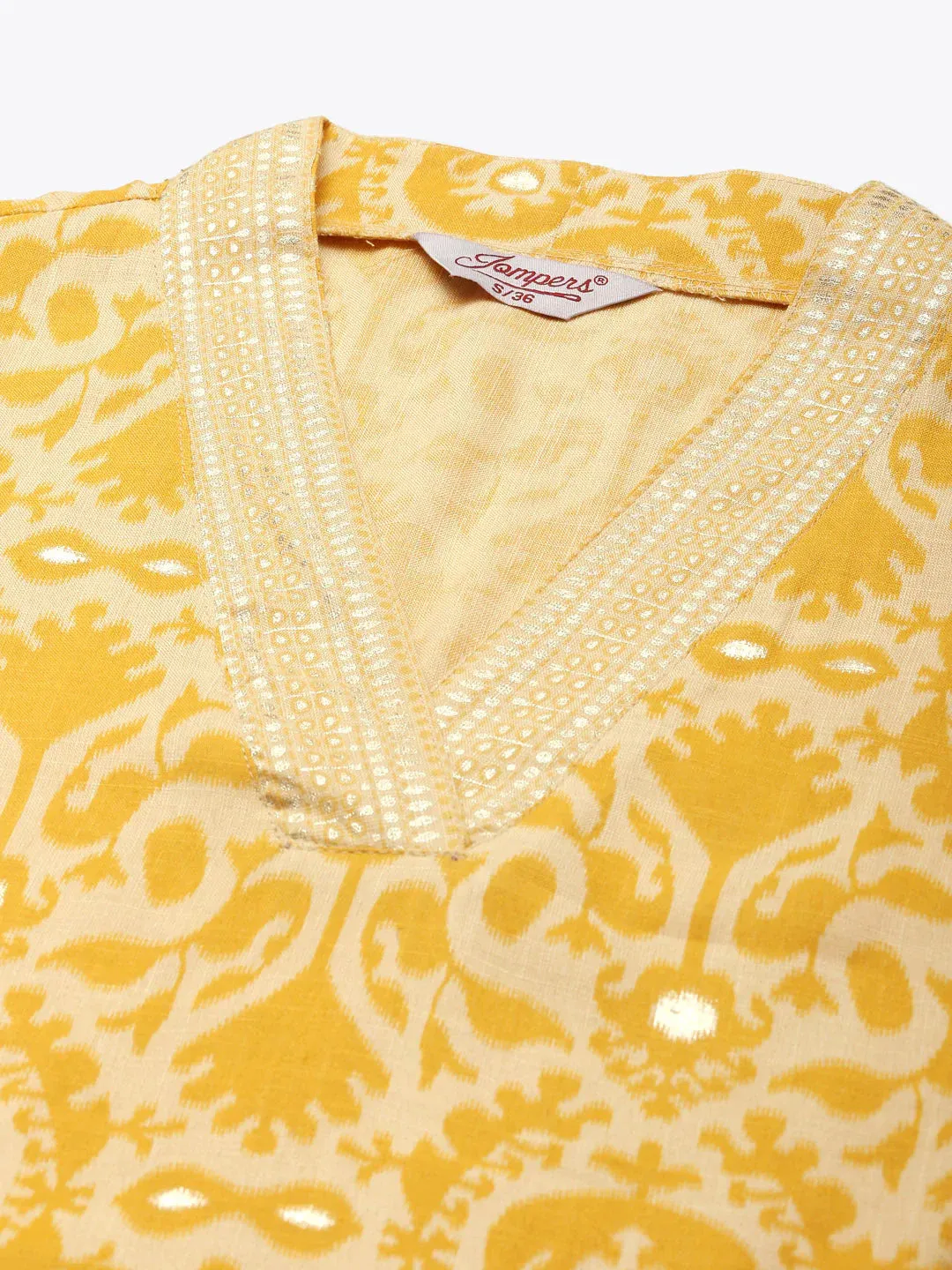 Printed Kurta With Palazzos & Dupatta