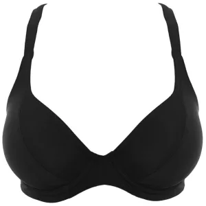 Remix Convertible Plunge Bikini Top Black - Freya Swim