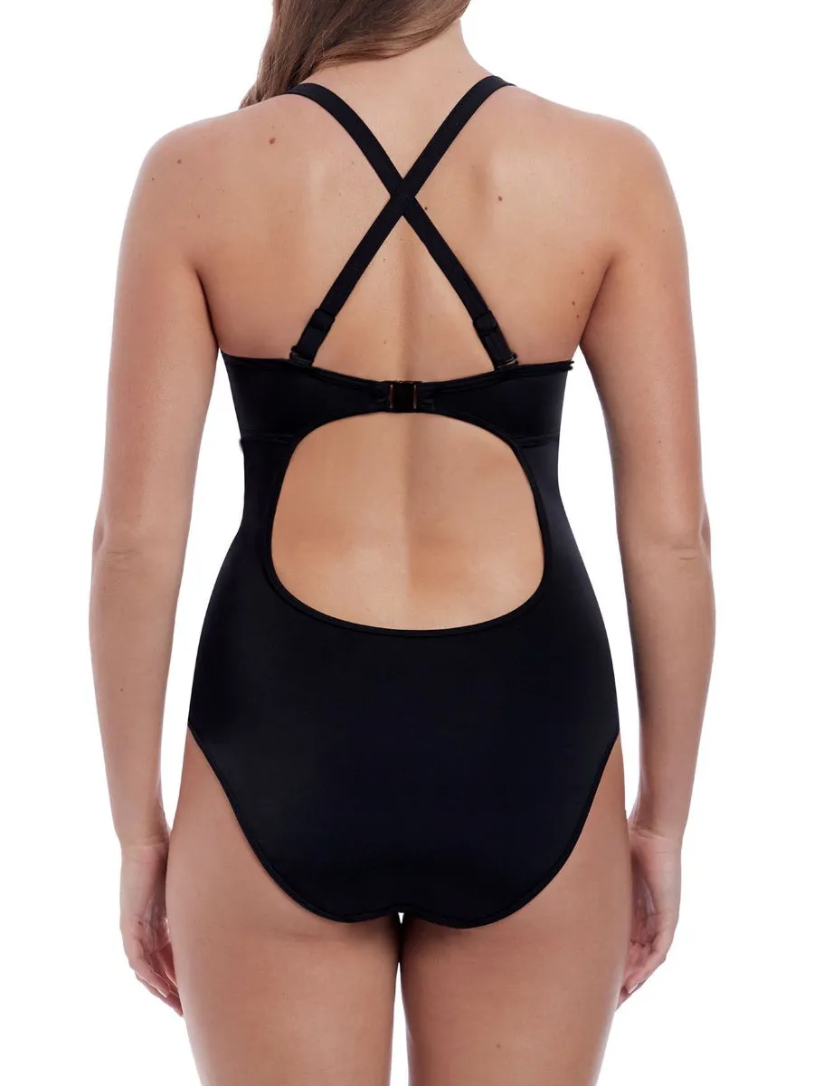 Remix Plunge Swimsuit - Black