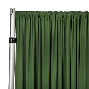 Spandex 4-way Stretch Backdrop Drape Curtain 10ft H x 60" W - Willow Green