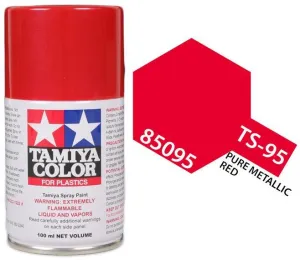 Tamiya 85095 TS-95 Pure Metallic Red Lacquer Spray Paint 100ml TAM85095